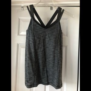 Lululemon lined cross strap top